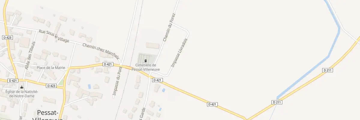 Plan du 12 Imp du Livradois à Pessat-Villeneuve