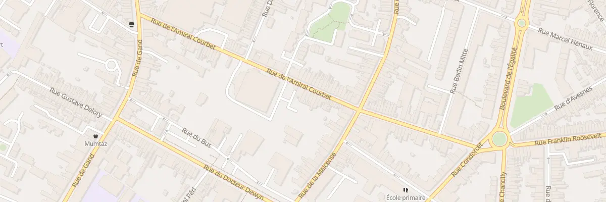 Plan du 25 Rue de l’Amiral Courbet à Tourcoing