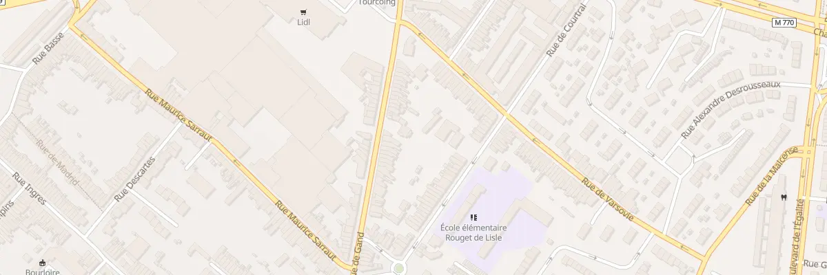 Plan du 348 Rue de Gand à Tourcoing