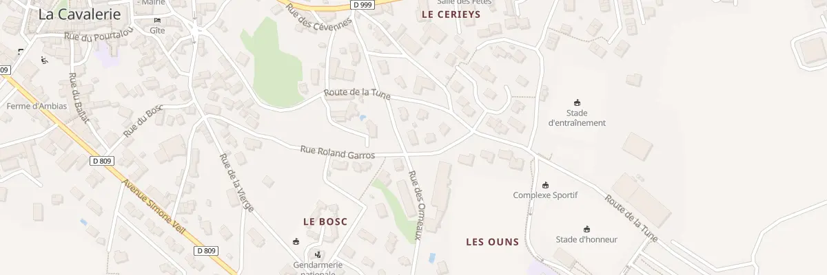 Plan du 175 Rue des Ormeaux à La Cavalerie