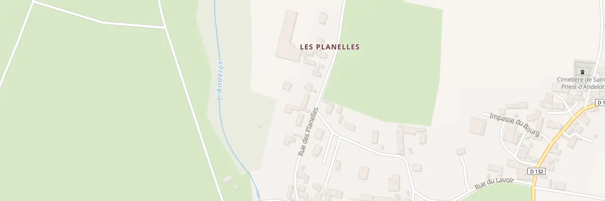 Plan du 7 Rue des Planelles à Saint-Priest-d’Andelot
