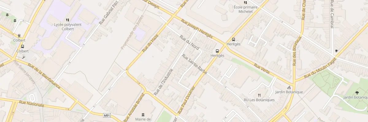 Plan du 2 Rue Sainte Barbe à Tourcoing
