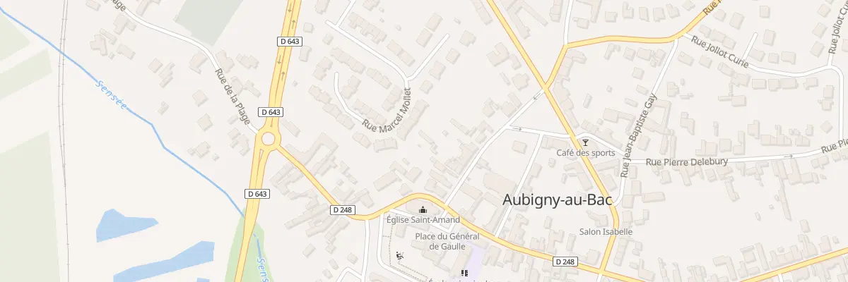 Plan du 3 Rue Jeanne Claire à Aubigny-au-Bac