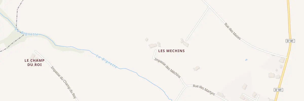 Plan du 5083 Les Mechins à Laféline