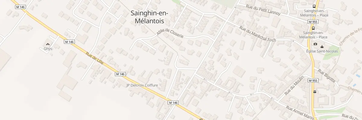 Plan du 33 Rue Jean Duthilleul à Sainghin-en-Mélantois