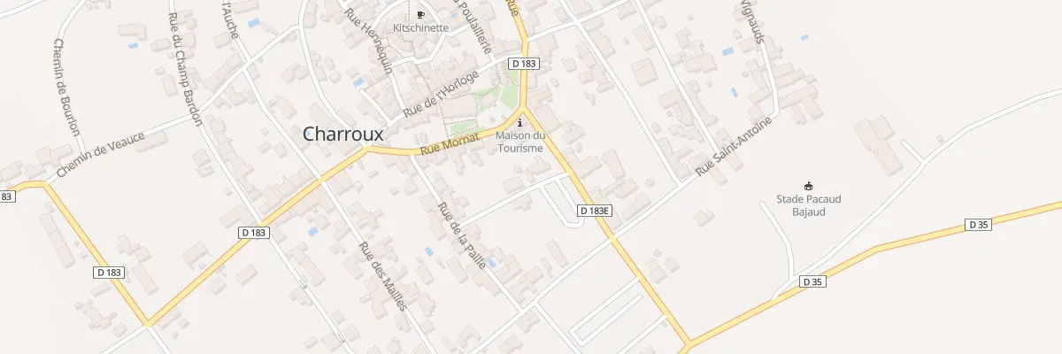 Plan du 9 Rue des Fenêtres à Charroux