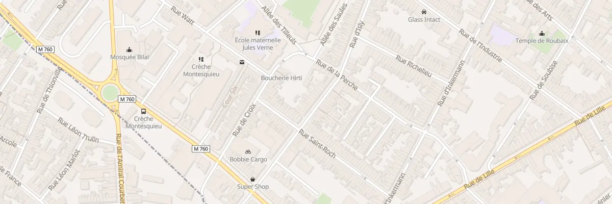 Plan du 98 Rue d’Isly à Roubaix