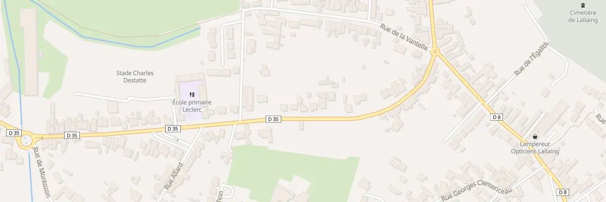 Plan du 246 Av de la Resistance à Lallaing