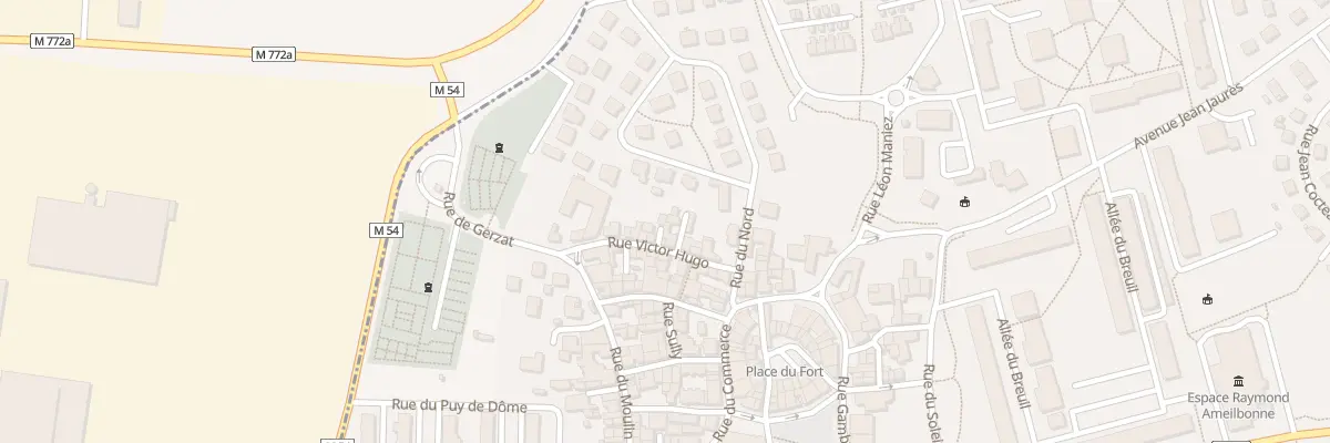 Plan du 10T Rue Victor Hugo à Aulnat