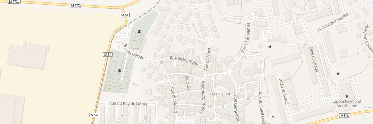 Plan du 7 Rue Victor Hugo à Aulnat