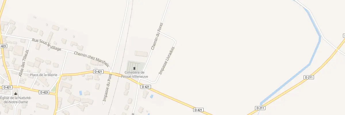 Plan du 16 Rue du Livradois à Pessat-Villeneuve