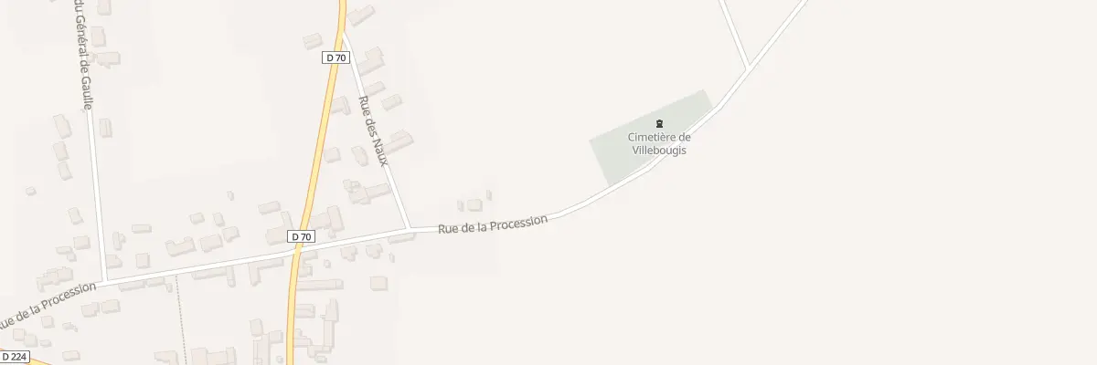Plan du 2 Rue de la Procession à Villebougis
