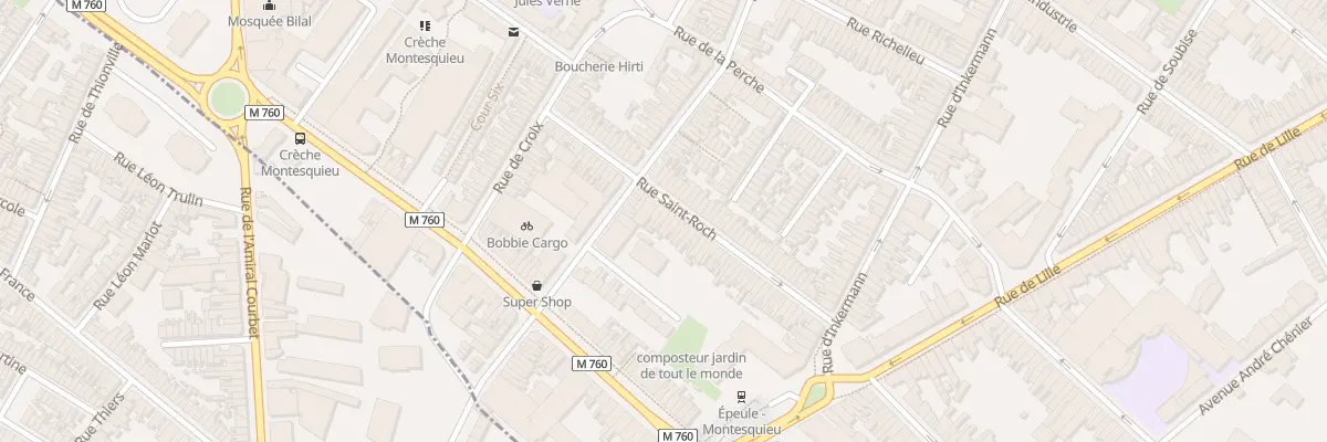 Plan du 53 Rue Saint-Roch à Roubaix