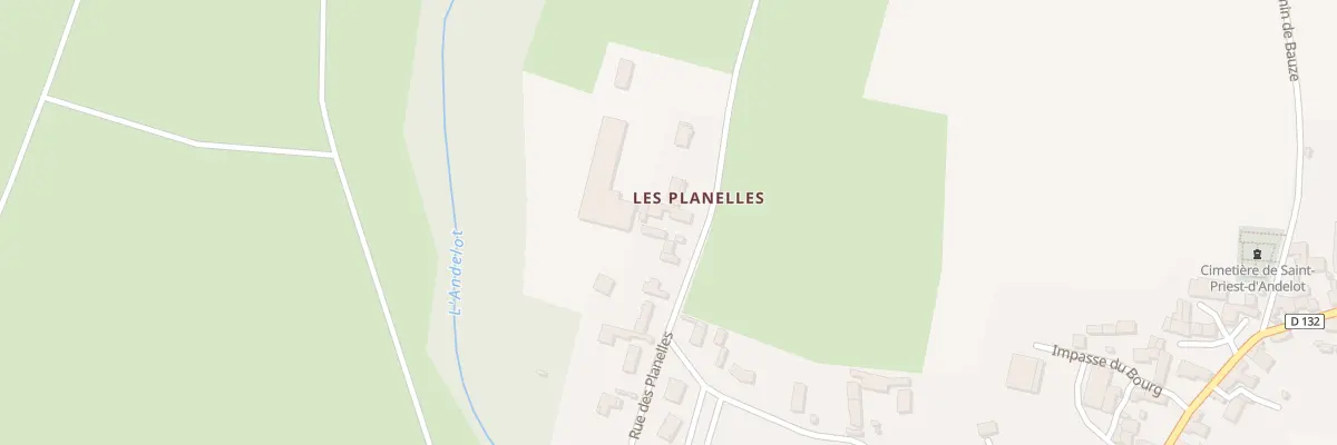 Plan du 15 Rue des Planelles à Saint-Priest-d’Andelot