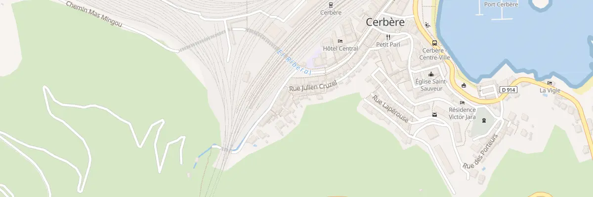 Plan du 144 La Ville à Cerbère