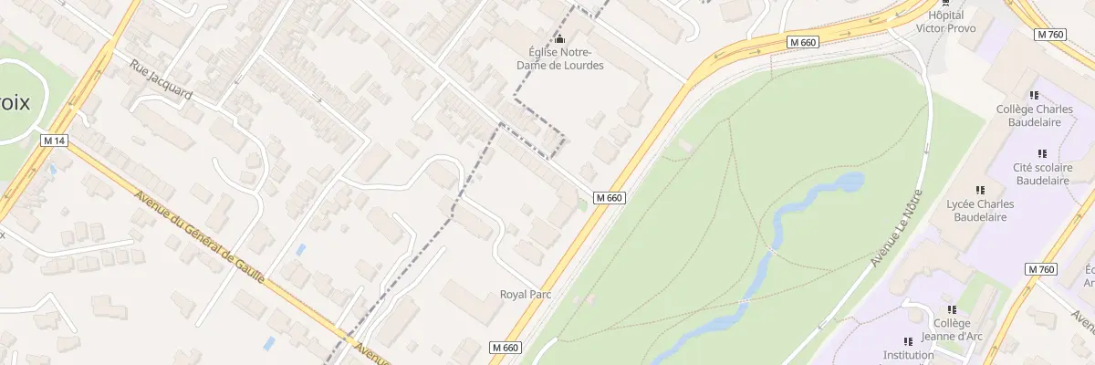 Plan du 86 Rue du Boulevard à Roubaix