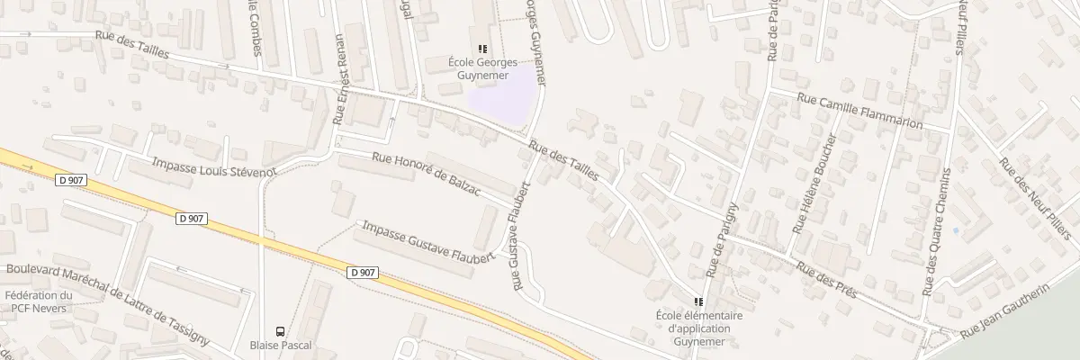 Plan du 11 Rue des Tailles à Nevers