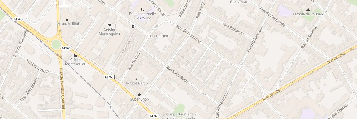 Plan du 109 Rue d’Isly à Roubaix