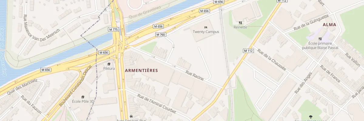 Plan du 42 Rue racine à Roubaix