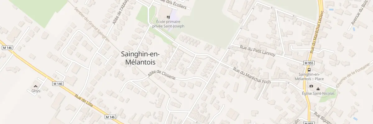 Plan du 125 All du Château à Sainghin-en-Mélantois