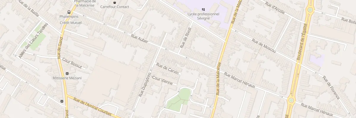 Plan du 45 Rue Auber à Tourcoing