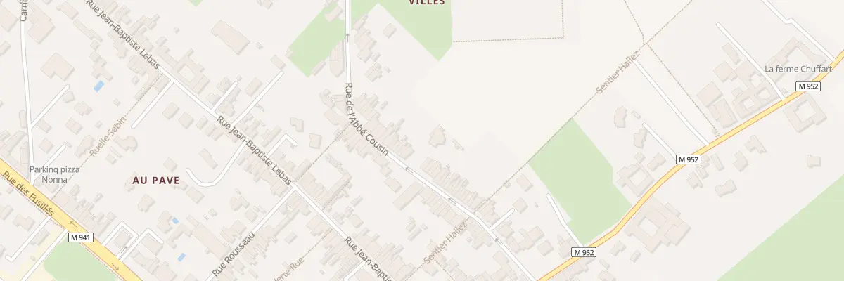 Plan du 97 Rue de l’Abbe Cousin à Villeneuve-d’Ascq