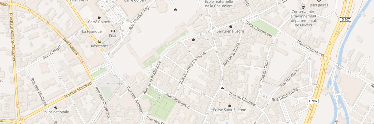 Plan du 18 Rue des 3 Carreaux à Nevers