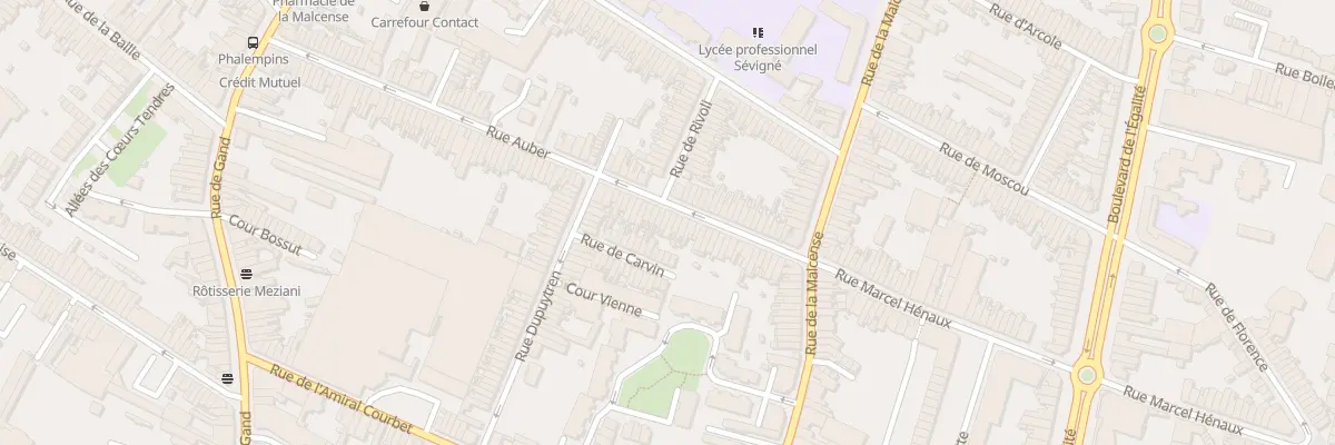Plan du 43 Rue Auber à Tourcoing