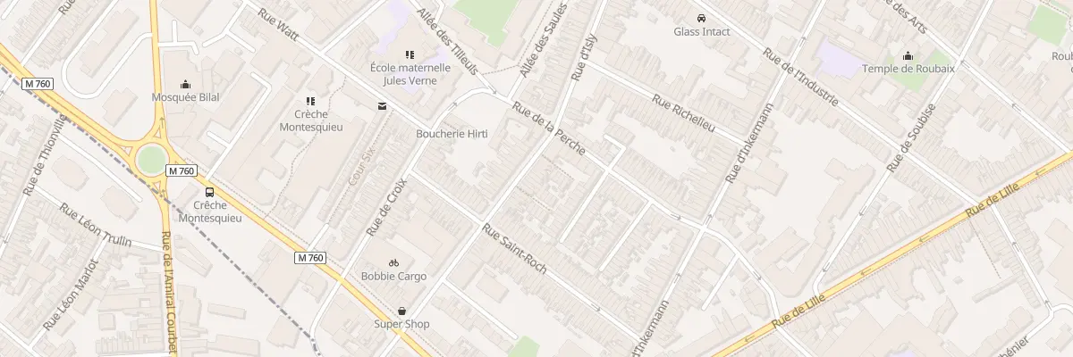 Plan du 95 Rue d’Isly à Roubaix