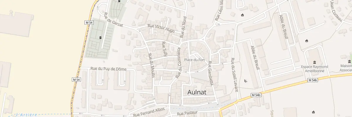 Plan du 2B Rue du Commerce à Aulnat