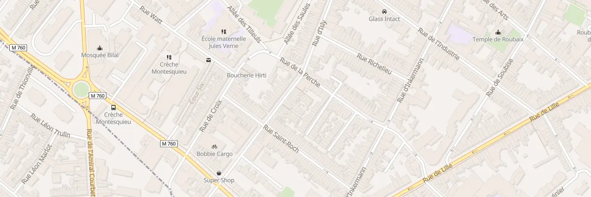 Plan du 93 Rue d’Isly à Roubaix