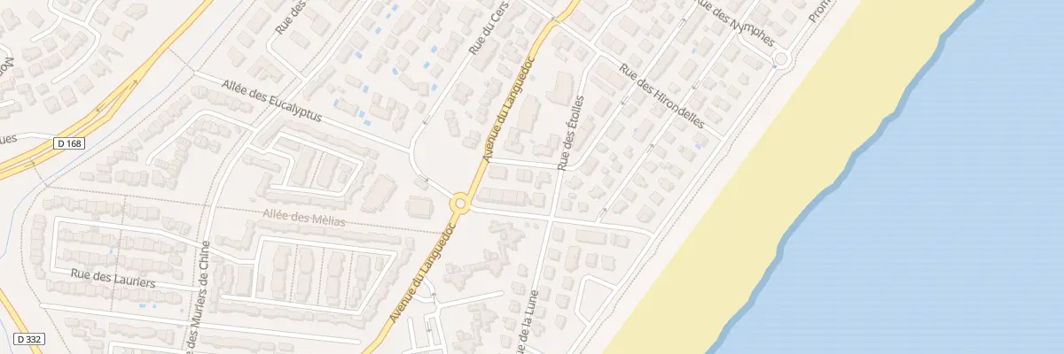 Plan du 43 Rue des Corbieres (Plage) à Narbonne