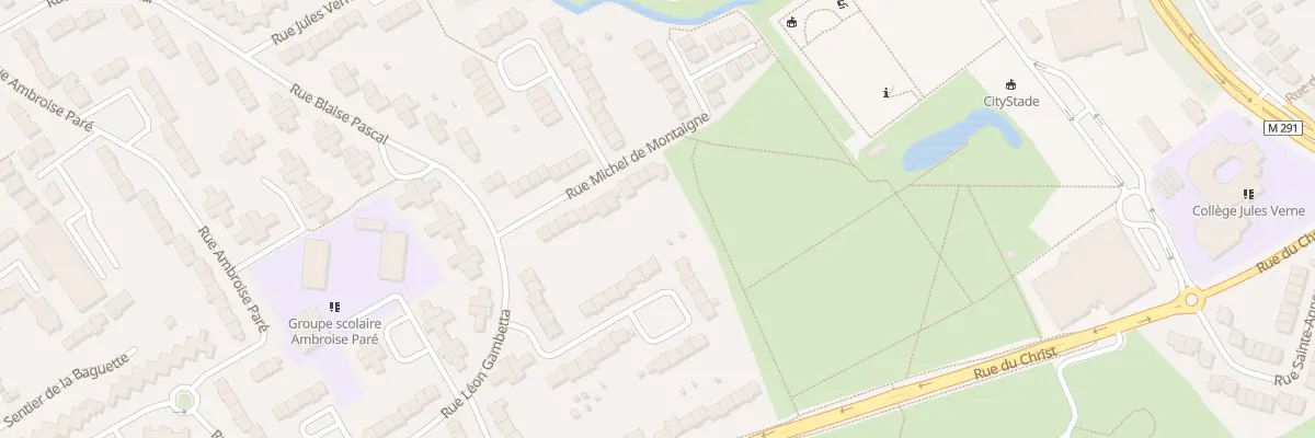 Plan du 20 Rue Michel De Montaigne à Neuville-en-Ferrain