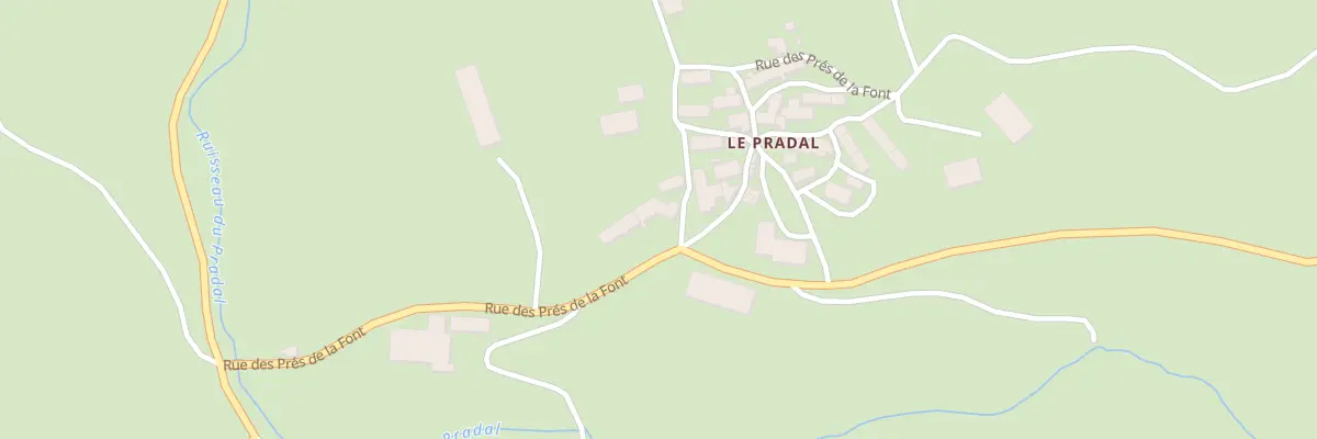 Plan du 5103 Le Pradal à Vieillespesse