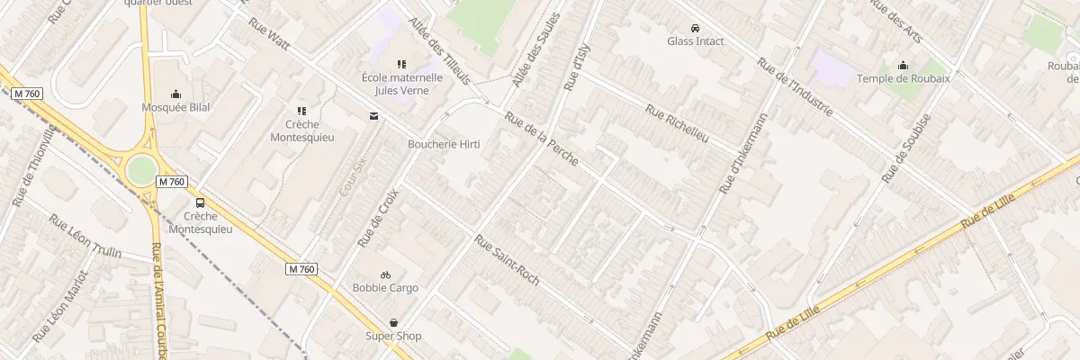 Plan du 89 Rue d’Isly à Roubaix