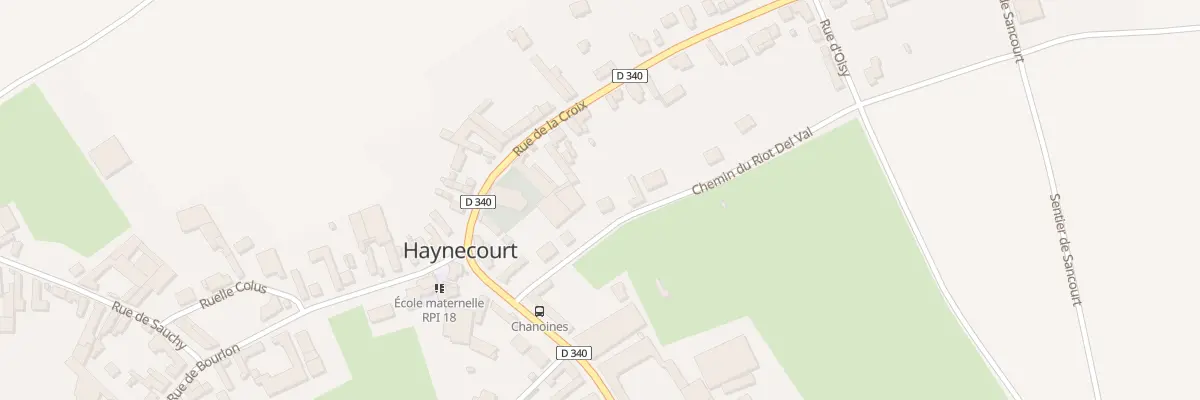 Plan du 89 Che du Riot Del Val à Haynecourt