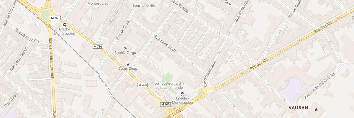 Plan du 31 Rue Saint-Roch à Roubaix