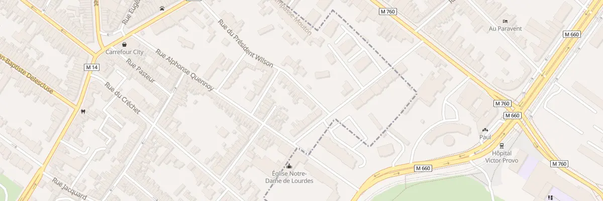 Plan du 64 Rue du Président Wilson à Croix