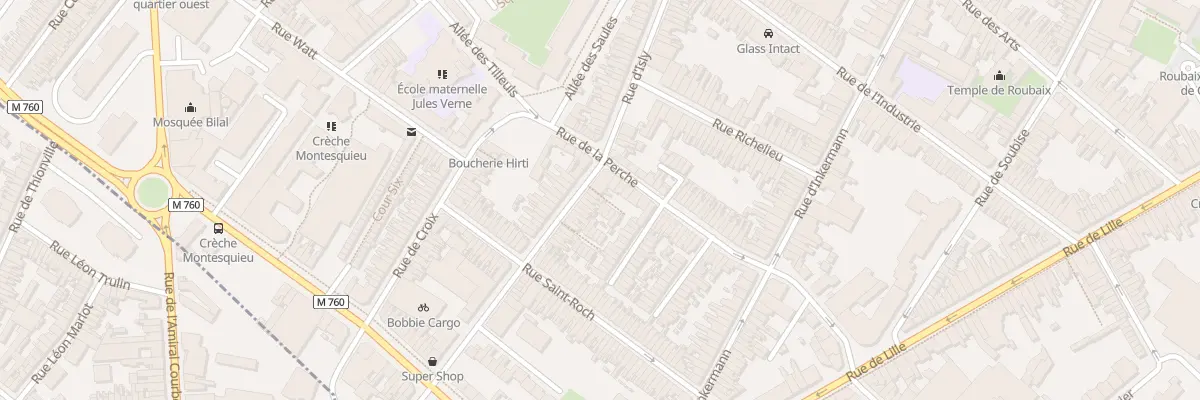 Plan du 87 Rue d’Isly à Roubaix