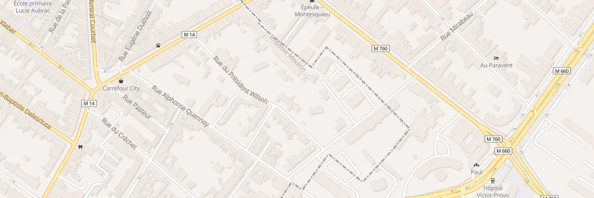 Plan du 19B Rue du Président Wilson à Croix