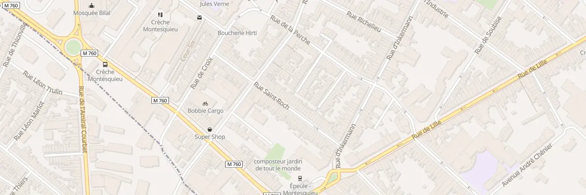 Plan du 38 Rue Saint-Roch à Roubaix