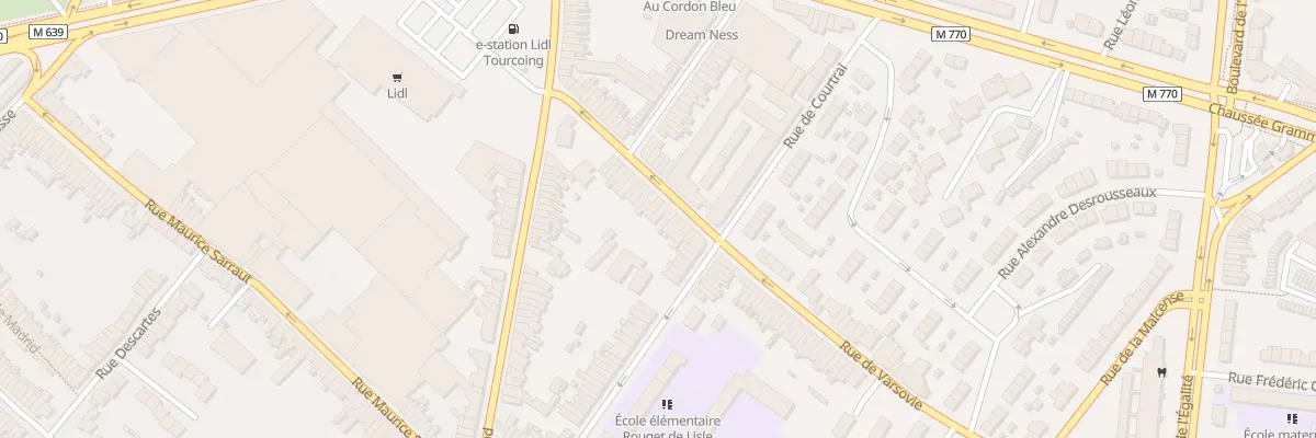 Plan du 129 Rue de Varsovie à Tourcoing
