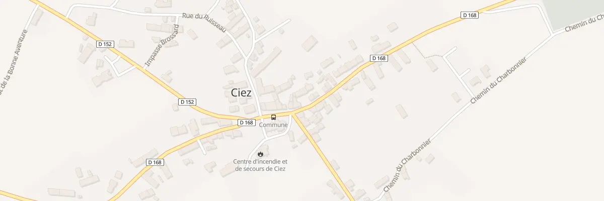Plan du 1 Rue d’Entrains à Ciez