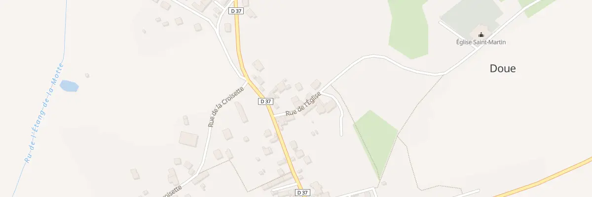 Plan du 5 Rue de l’Eglise à Doue