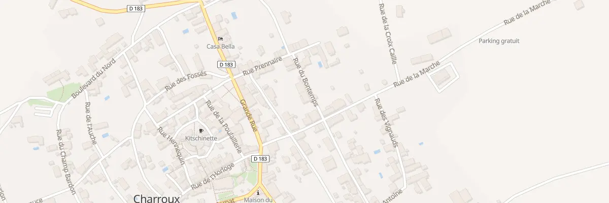 Plan du 6 Rue du Bontemps à Charroux