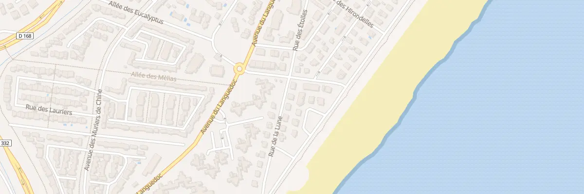 Plan du 3 Rue de la Lune (Plage) à Narbonne