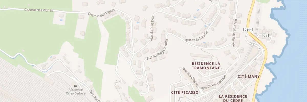 Plan du 34T Rue du Puig Carroigt à Cerbère