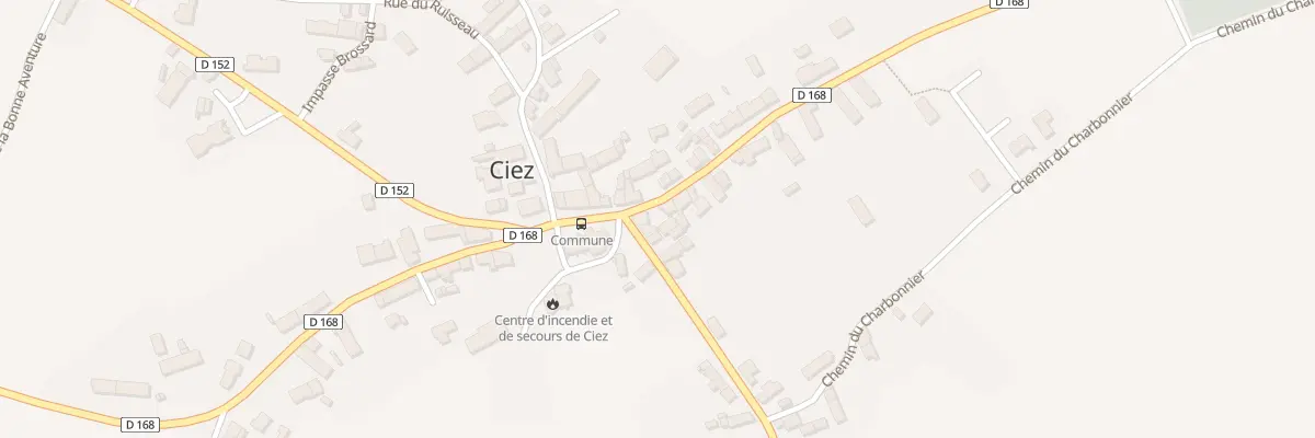 Plan du 2 Rue d’Entrains à Ciez