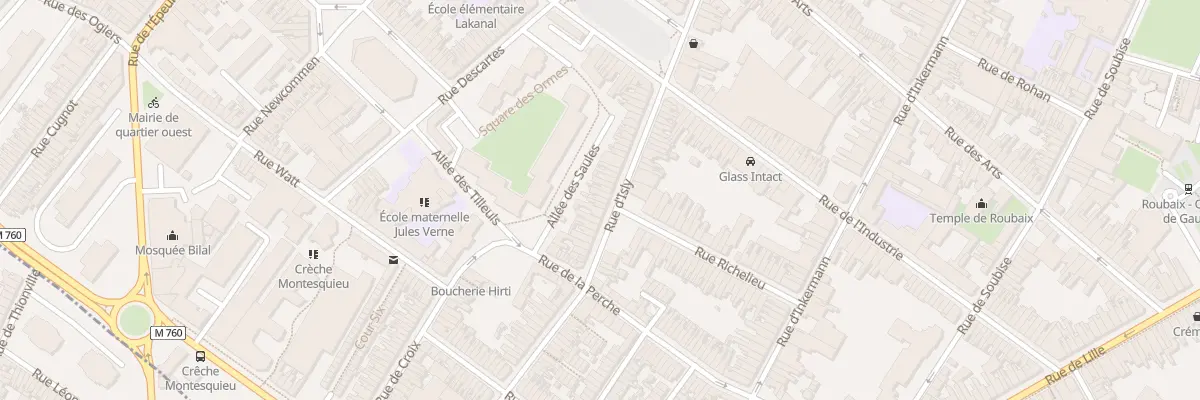 Plan du 58 Rue d’Isly à Roubaix