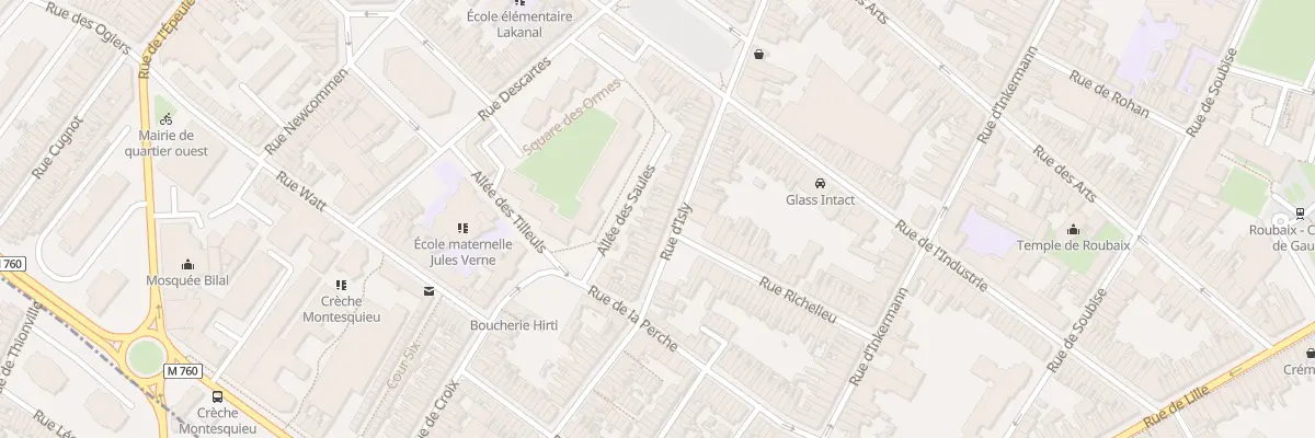 Plan du 56 Rue d’Isly à Roubaix